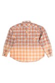 画像2: COTTON FLANNEL CHECK BLEACH SHIRT{-BFS} (2)