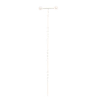 Hirotaka ヒロタカ Toggle W Pearl Chain Pierce{-BJA} - underbar