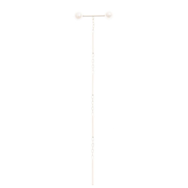 画像1:   Hirotaka ヒロタカ Toggle W Pearl Chain Pierce{-BJA} (1)