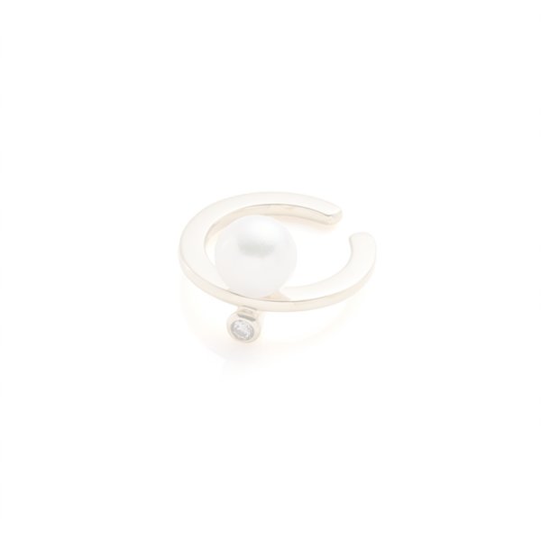 画像2:  {SOLD} Hirotaka ヒロタカ Bumble Bee Pearl Diamond Ear Cuff{-BAS} (2)