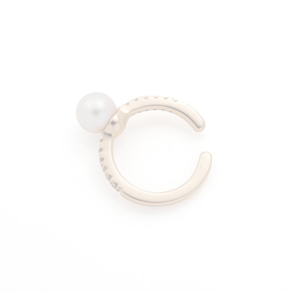 画像2:   Hirotaka ヒロタカ Akoya Pearl Diamond Ear Cuff{-BAS} (2)