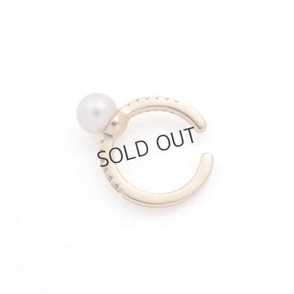 画像2: {SOLD}Hirotaka ヒロタカ Akoya Pearl Diamond Ear Cuff{-BAS} (2)