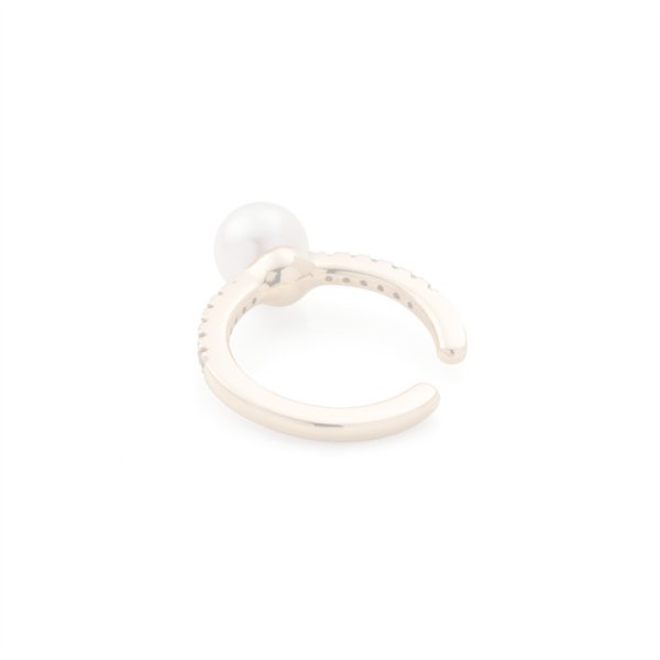 画像3:   Hirotaka ヒロタカ Akoya Pearl Diamond Ear Cuff{-BAS} (3)