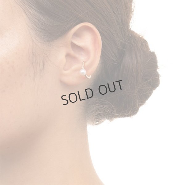 画像4: {SOLD}Hirotaka ヒロタカ Akoya Pearl Diamond Ear Cuff{-BAS} (4)