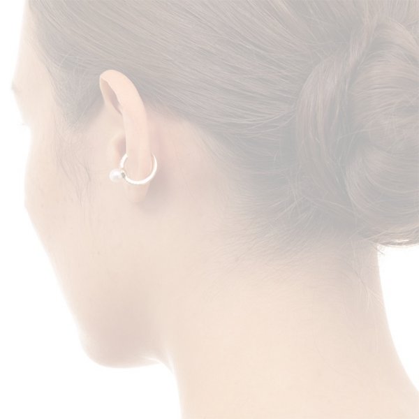 画像5:   Hirotaka ヒロタカ Akoya Pearl Diamond Ear Cuff{-BAS} (5)