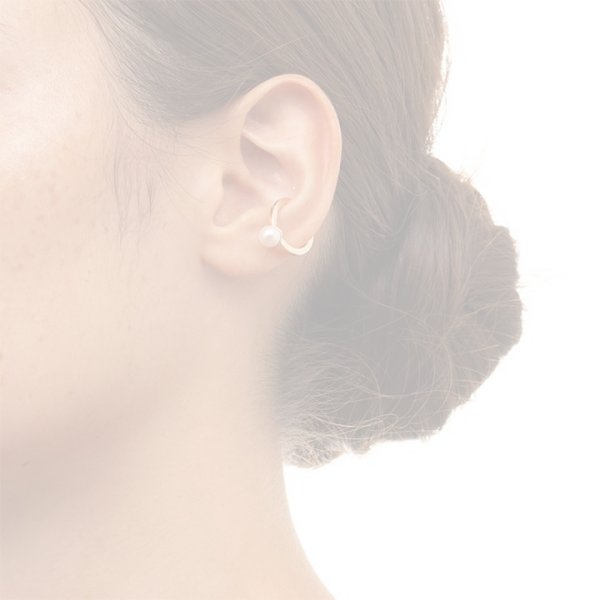 画像4:  {SOLD} Hirotaka ヒロタカ Akoya Pearl Ear Cuff{-BAS} (4)