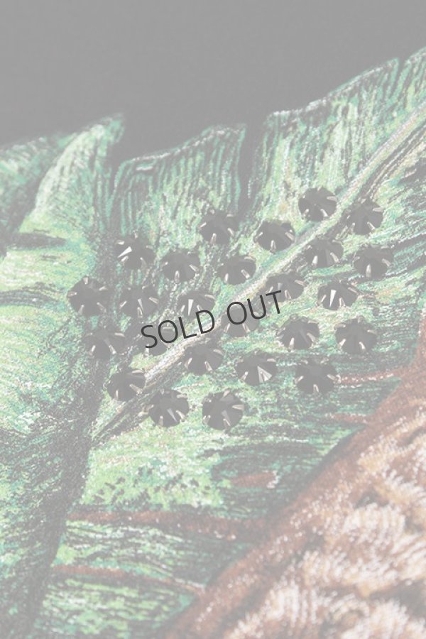 画像4: {SOLD}DOMREBEL ドムレーベル PEEK T-SHIRT ブラックスワロフスキー{-AHS} (4)