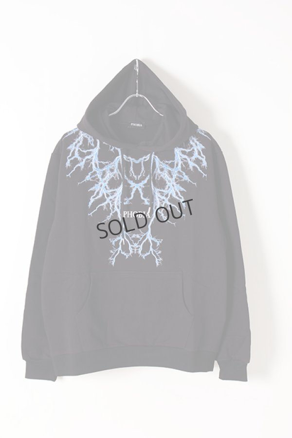 画像1: {SOLD}PHOBIA フォビア LIGHTING HOODIE{-BJS} (1)