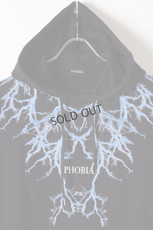 画像2: {SOLD}PHOBIA フォビア LIGHTING HOODIE{-BJS} (2)