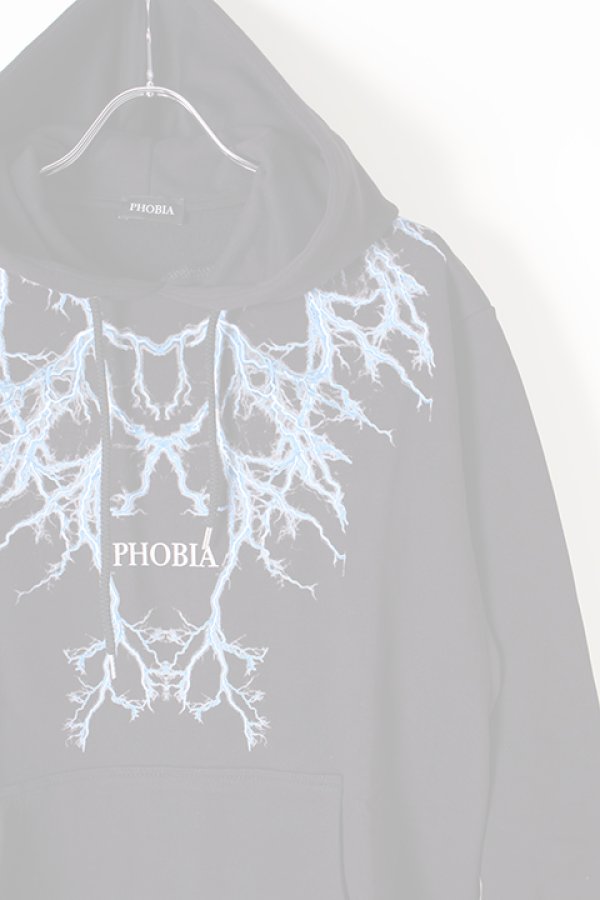 画像4:   PHOBIA フォビア LIGHTING HOODIE{-BJS} (4)