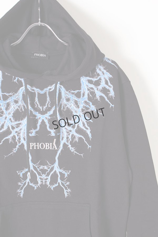 画像4: {SOLD}PHOBIA フォビア LIGHTING HOODIE{-BJS} (4)