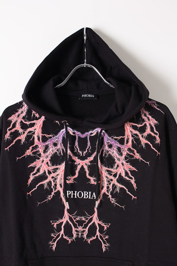画像2: PHOBIA フォビア LIGHTING HOODIE{-BJS} (2)