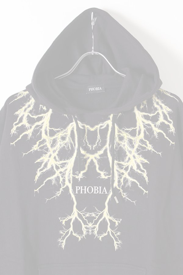 画像2:   PHOBIA フォビア LIGHTING HOODIE{-BJS} (2)