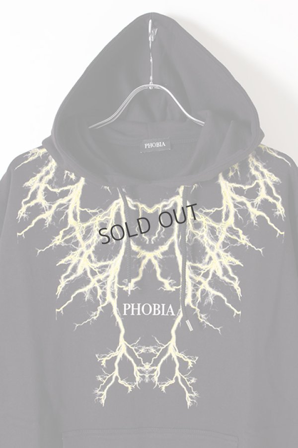 画像2: {SOLD}PHOBIA フォビア LIGHTING HOODIE{-BJS} (2)