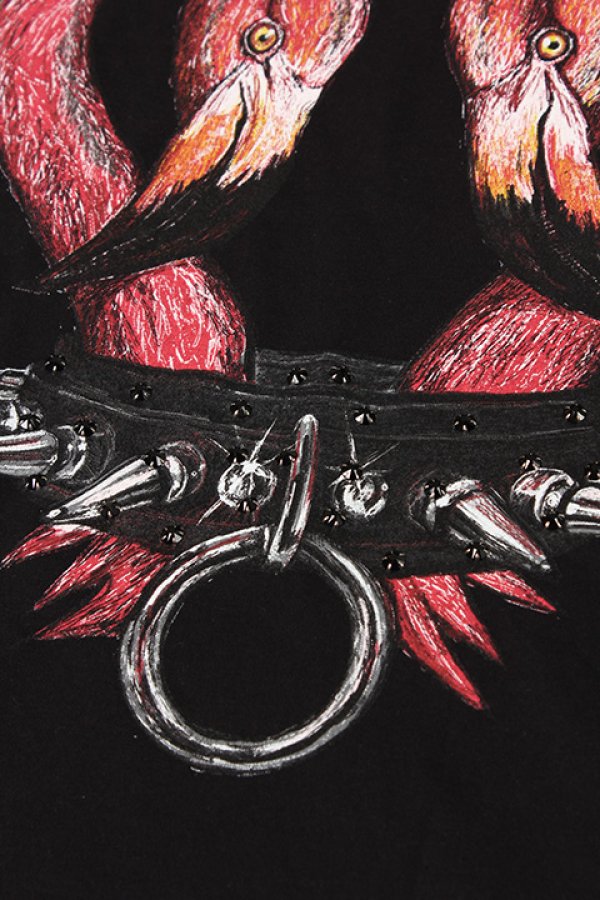 画像4: 【 50%OFF セール21,780円→10,890円】 DOMREBEL ドムレーベル PINKY T-SHIRT ブラックスワロフスキー/カスタムモデル{-AHS} (4)