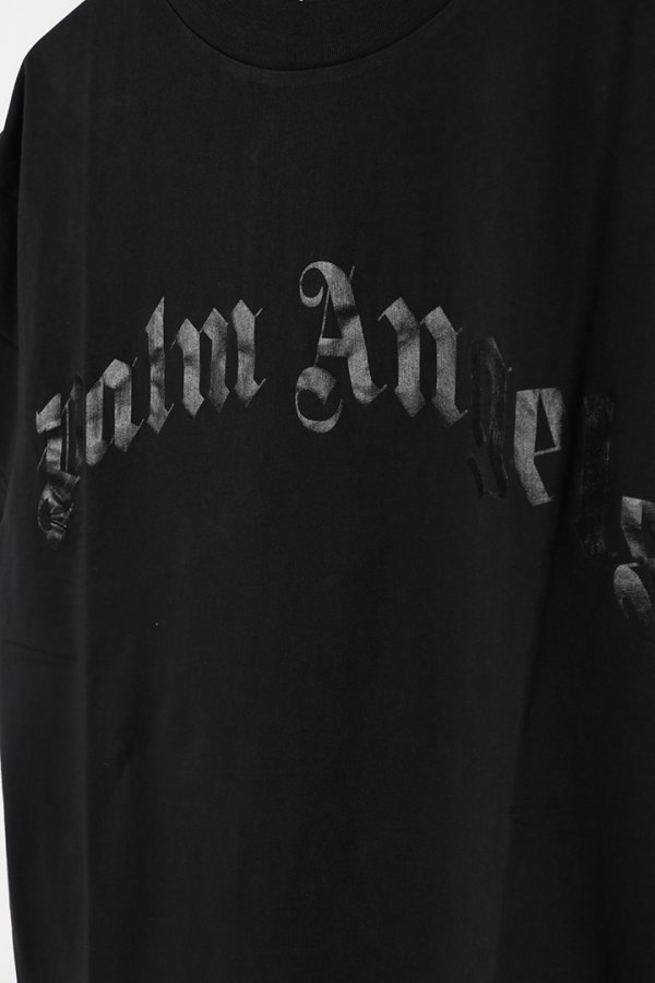 画像3: Palm Angels パームエンジェルス Curved Logo T-shirt{PMAA001S25JER0041010-BES} (3)