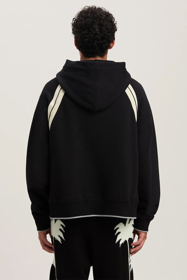 画像5: Palm Angels パームエンジェルス Curved Logo Track hoodie{PMBB171S25FLE001100B-BES} (5)