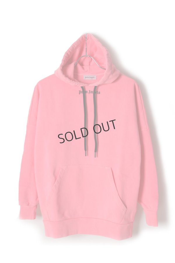 画像2: {SOLD}Palm Angels パームエンジェルス LOGO OVER HOODY{-AIS} (2)