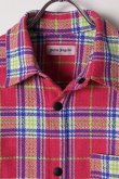 画像3: {SOLD}Palm Angels パームエンジェルス PINK TARTAN OVER LOGO SHIRT{-AIS} (3)