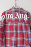 画像5: {SOLD}Palm Angels パームエンジェルス PINK TARTAN OVER LOGO SHIRT{-AIS} (5)