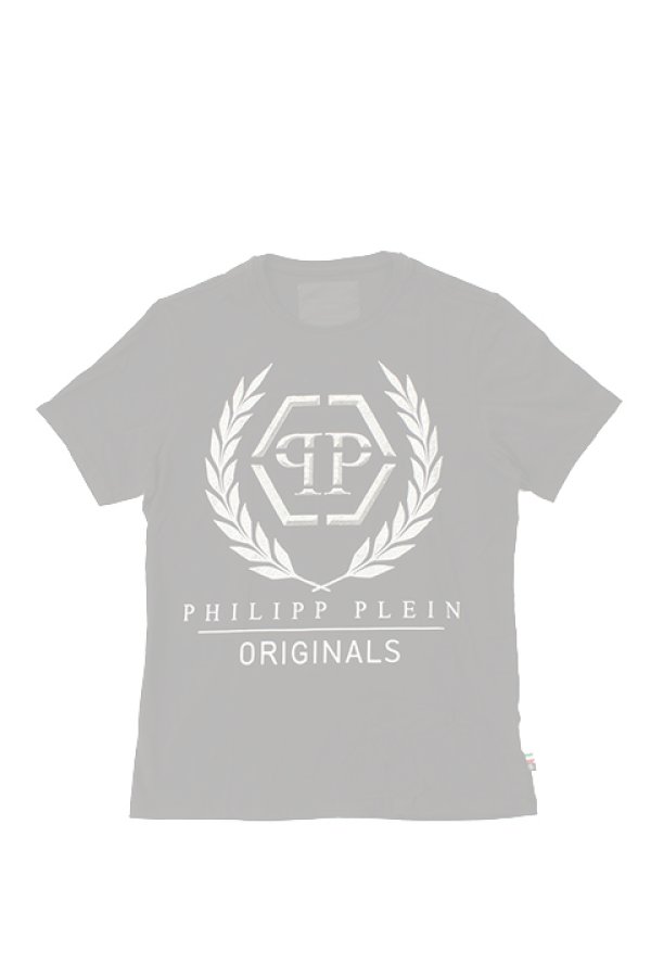 画像1:   PHILIPP PLEIN HOMME フィリッププレインオム S/S T-Shirt{PP-201706-01-BLK-AGS} (1)