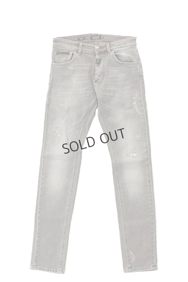 画像1: {SOLD}PHILIPP PLEIN HOMME フィリッププレインオム Clash Denim Pants{PP-201706-03-GRY-AGS} (1)