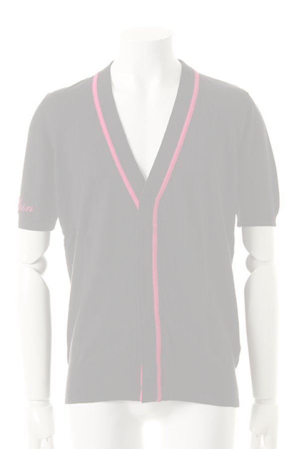 画像2:   PHILIPP PLEIN COUTURE フィリッププレインクチュール CARDIGAN NEON WARRIOR{PPC8M1012-BLKROSE-} (2)