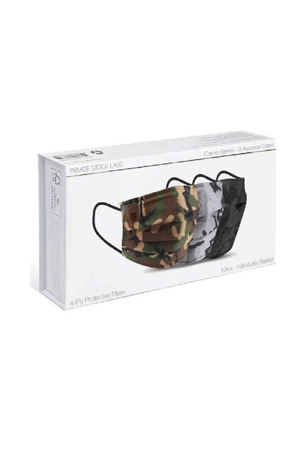 画像4: 【 50%OFF セール3,300円→1,650円】 PRIVATE STOCK LABS プライベート ストック ラボラトリーズ アソート セット マスク(CAMO){PSL-SCA2-10-CAMO-BAS} (4)