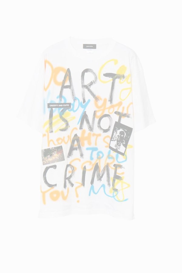 画像1:   guernika ゲルニカ Hand Painted T-shirt{-BDA}{E-} (1)