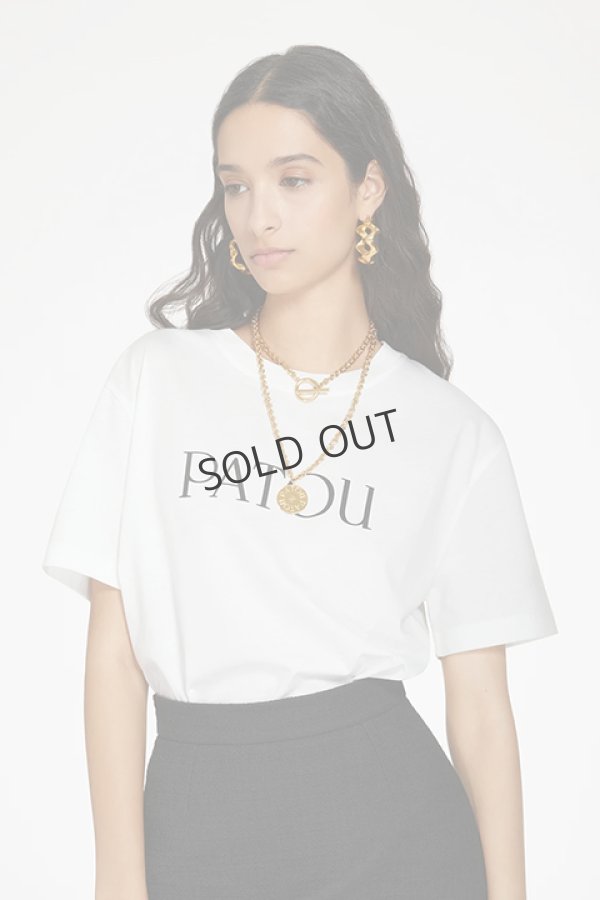 画像1: {SOLD}PATOU パトゥ オーガニックコットン パトゥロゴTシャツ{JE0299999001W-BDS} (1)