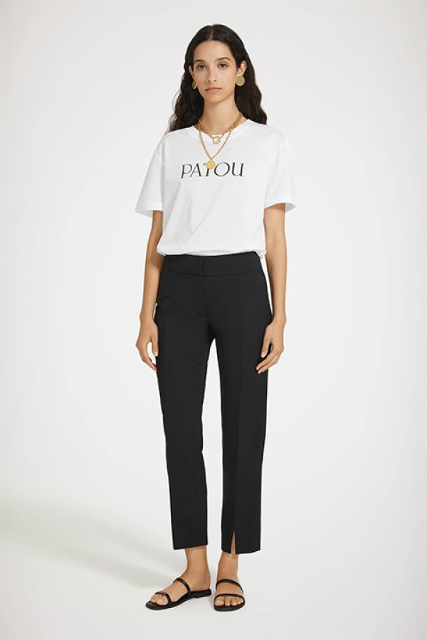 画像3: 【 30%OFF セール40,700円→28,490円】 PATOU パトゥ オーガニックコットン パトゥロゴTシャツ{JE0299999001W-BDS} (3)
