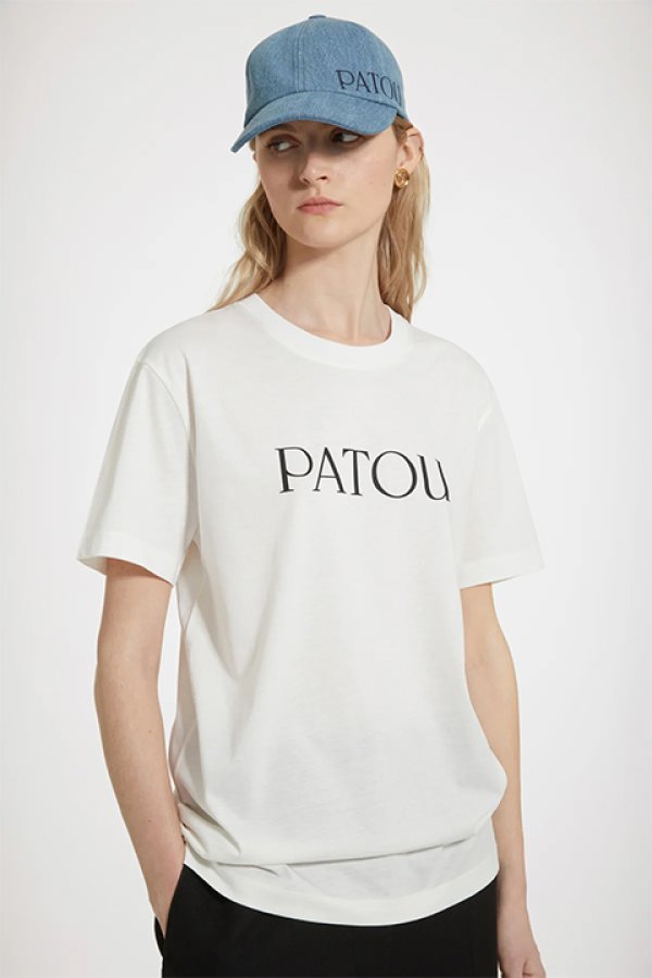 画像6: 【 30%OFF セール40,700円→28,490円】 PATOU パトゥ オーガニックコットン パトゥロゴTシャツ{JE0299999001W-BDS} (6)