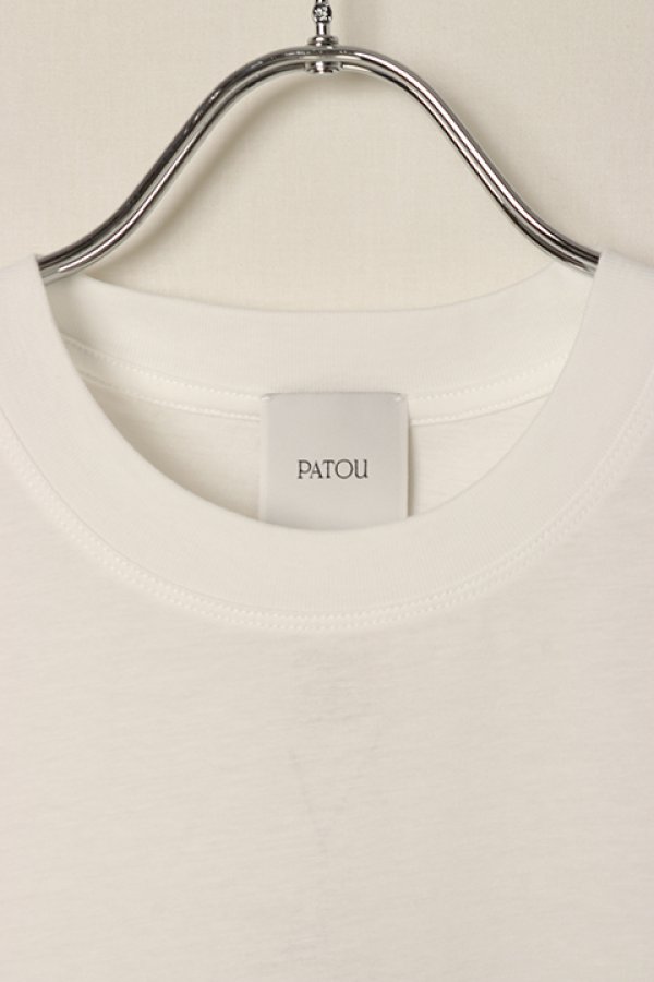 画像9: 【 30%OFF セール40,700円→28,490円】 PATOU パトゥ オーガニックコットン パトゥロゴTシャツ{JE0299999001W-BDS} (9)