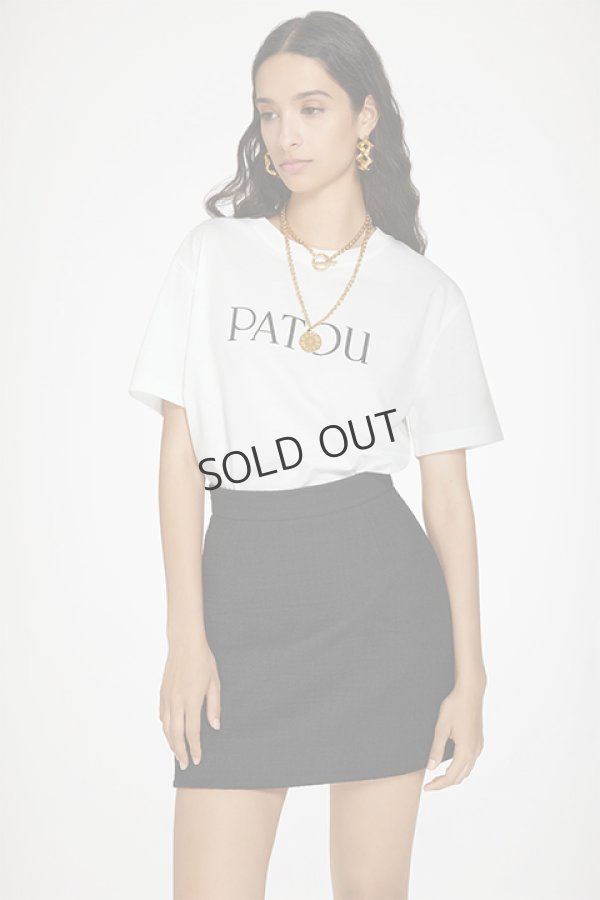 画像2: {SOLD}PATOU パトゥ オーガニックコットン パトゥロゴTシャツ{JE0299999001W-BDS} (2)