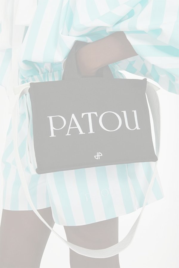 画像1:  {SOLD} PATOU パトゥ コットンキャンバス パトゥトート スモール {AC0440076999B-BDS} (1)