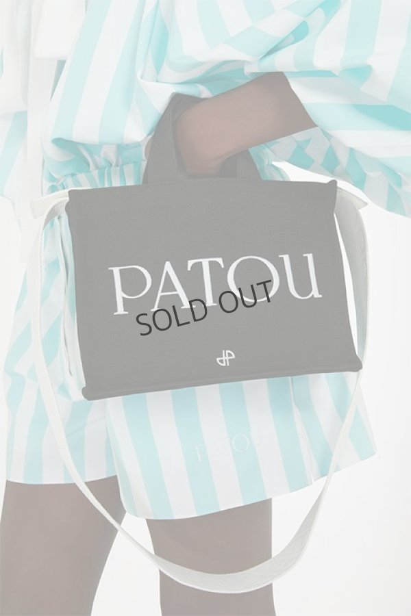 画像1: {SOLD}PATOU パトゥ コットンキャンバス パトゥトート スモール {AC0440076999B-BDS} (1)