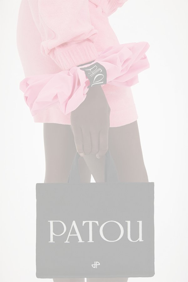 画像2:  {SOLD} PATOU パトゥ コットンキャンバス パトゥトート スモール {AC0440076999B-BDS} (2)