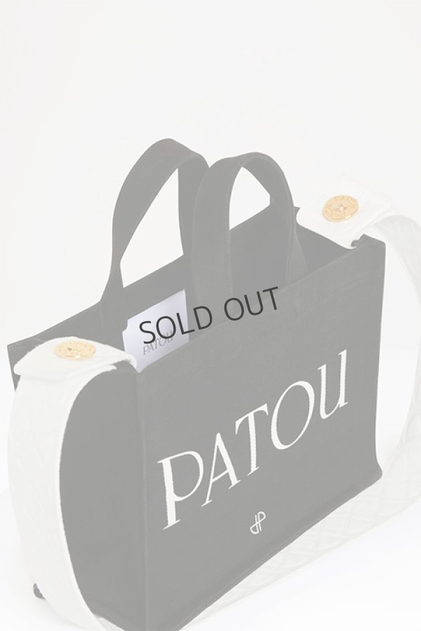 画像5: {SOLD}PATOU パトゥ コットンキャンバス パトゥトート スモール {AC0440076999B-BDS} (5)