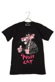 画像1: {SOLD}DOMREBEL ドムレーベル PUSSY CAT T-SHIRT ブラックスワロフスキー/カスタムモデル{-AHS} (1)