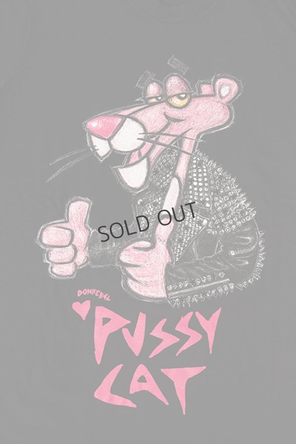 画像3: {SOLD}DOMREBEL ドムレーベル PUSSY CAT T-SHIRT ブラックスワロフスキー/カスタムモデル{-AHS} (3)