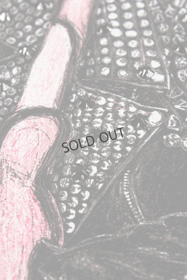 画像4: {SOLD}DOMREBEL ドムレーベル PUSSY CAT T-SHIRT ブラックスワロフスキー/カスタムモデル{-AHS} (4)