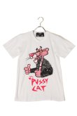 画像1: {SOLD}DOMREBEL ドムレーベル PUSSY CAT T-SHIRT ブラックスワロフスキー/カスタムモデル{-AHS} (1)