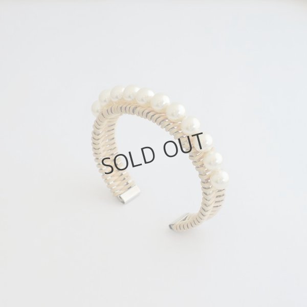 画像4: {SOLD}ADER.bijoux アデルビジュー RATTAN pearl bangle{-AIS} (4)