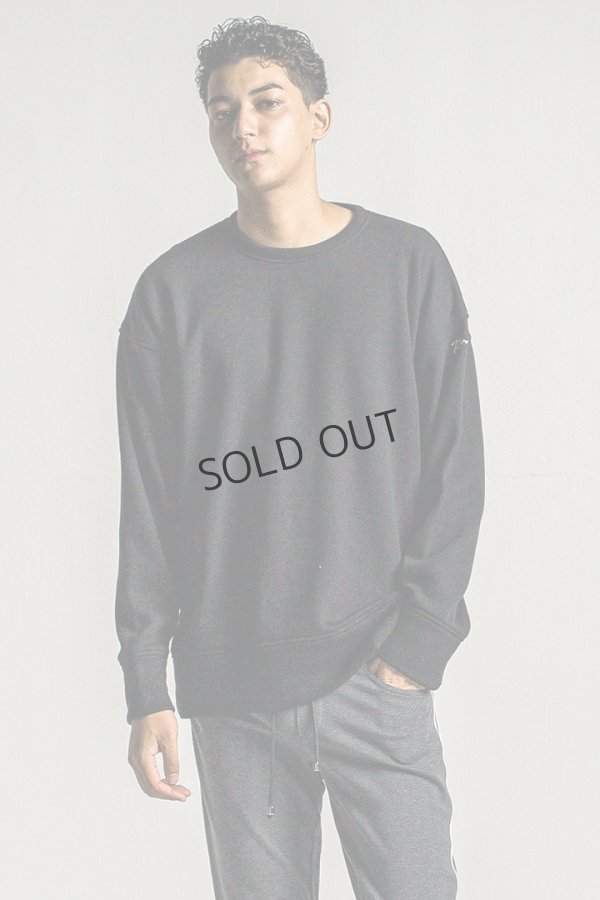 画像1: RESOUND CLOTHING リサウンドクロージング velours fleece thermal loose trainer{-BDA} (1)