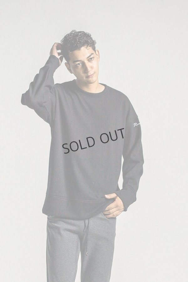 画像2: RESOUND CLOTHING リサウンドクロージング velours fleece thermal loose trainer{-BDA} (2)