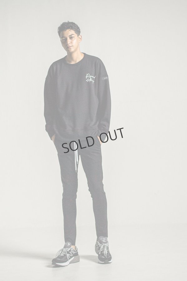 画像4: {SOLD}RESOUND CLOTHING リサウンドクロージング ID velours fleece drop trainer{-BDA} (4)