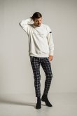 画像6: {SOLD}RESOUND CLOTHING リサウンドクロージング handwriting rogo velours fleece drop trainer{-BDA} (6)