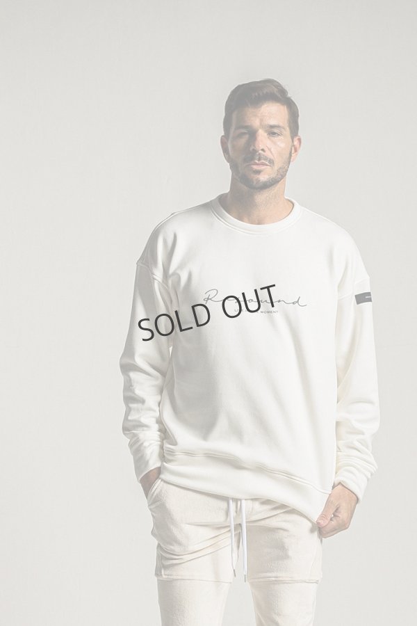 画像8: {SOLD}RESOUND CLOTHING リサウンドクロージング handwriting rogo velours fleece drop trainer{-BDA} (8)