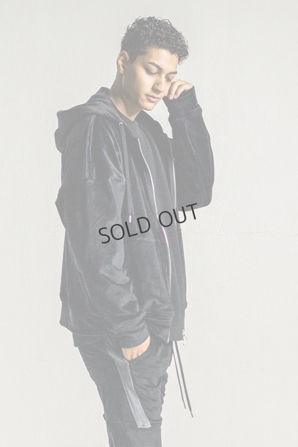 画像2: {SOLD}RESOUND CLOTHING リサウンドクロージング veloursfleece zip loose hoodie{-BDA} (2)
