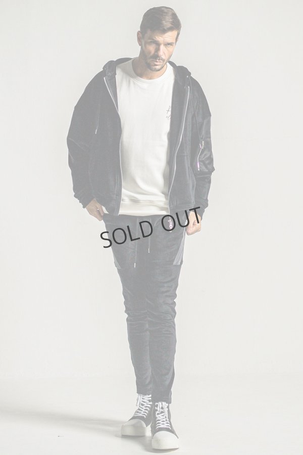 画像5: {SOLD}RESOUND CLOTHING リサウンドクロージング veloursfleece zip loose hoodie{-BDA} (5)